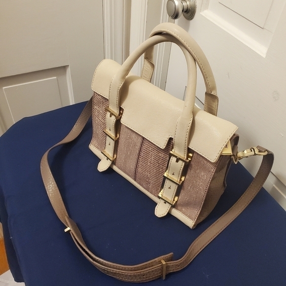 Botkier Eden Embossed Satchel/Shoulder Bag Leather Classic - Picture 2 of 14